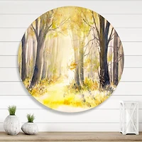 Designart - Bright Sunshine Through The Forest Trees I