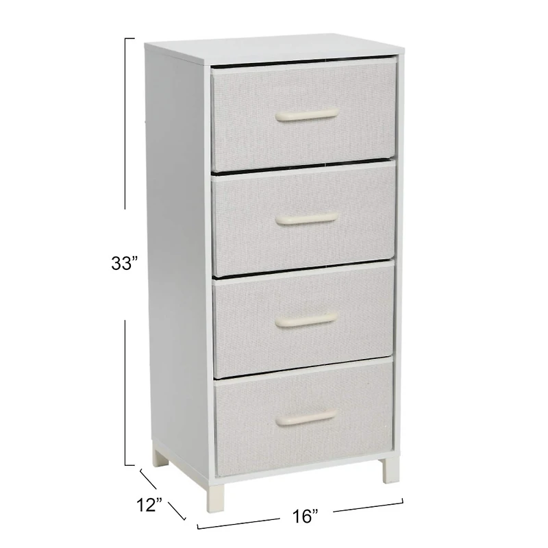 Household Essentials 33" 4-Drawer Dresser