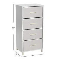 Household Essentials 33" 4-Drawer Dresser