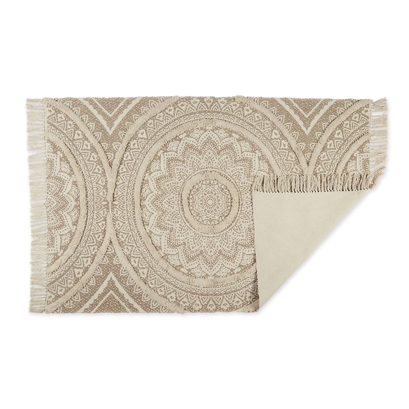 DII® Printed Natural Hand-Loomed Shag Rug