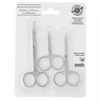 12 Packs: 3 ct. (36 total) Embroidery Scissor Set by Loops & Threads™