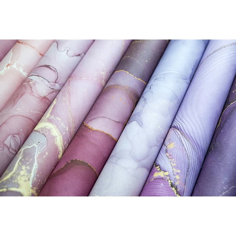 Craft Consortium Double-Sided Paper Pad 6" x 6" 40 ct. Ink Drops - Rose, 20 Designs