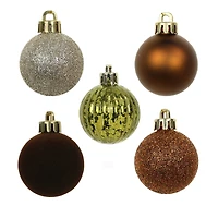 7 Pack 1.5" Gingerbread Forest Shatterproof Ball Ornaments by Ashland®