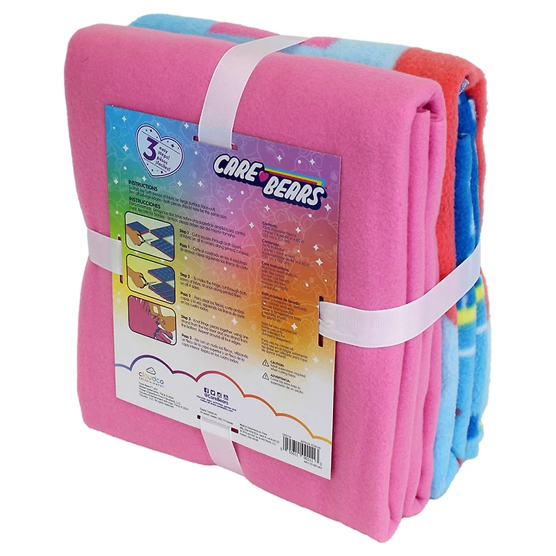 Care Bears™ 43" x 55" Friends Are Magic No Sew Fleece Throw Kit