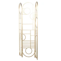 Gold Metal Modern Room Divider Screen 69" x 50" x 1"
