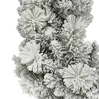 32" Flocked Spruce Wreath