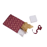 Burgundy & Gold Stars & Trees Tissue Paper, 24ct. by Celebrate It™