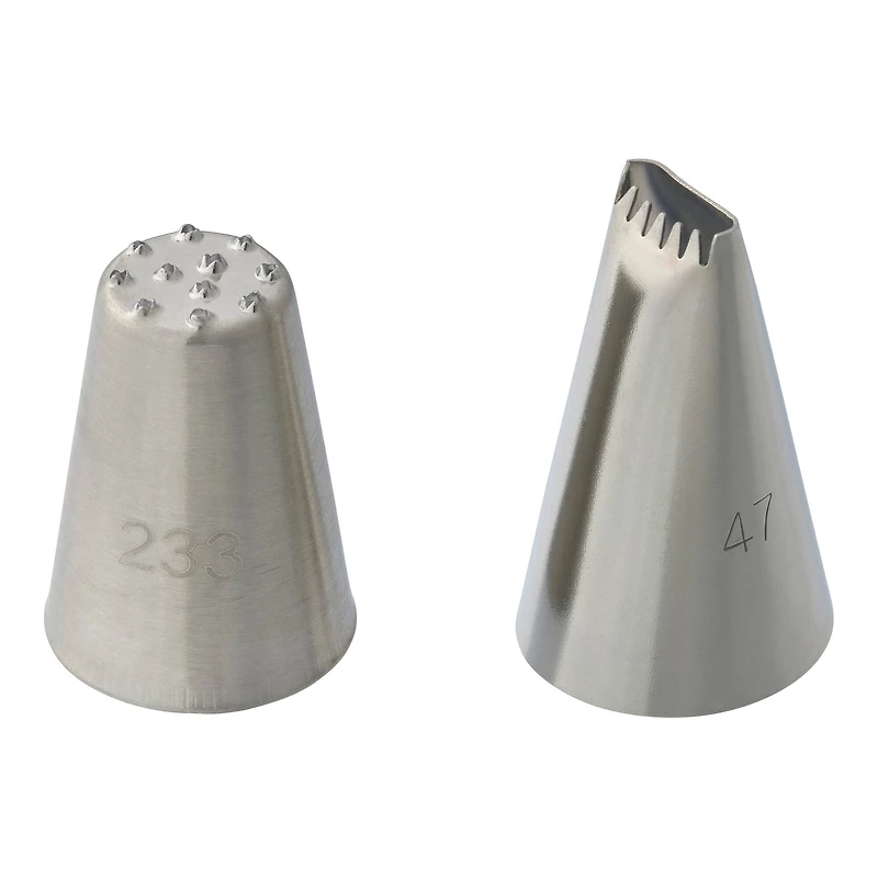 12 Packs: 2 ct. (24 total) No. 47 Basketweave & No. 233 Hair Decorating Tip Set by Celebrate It™