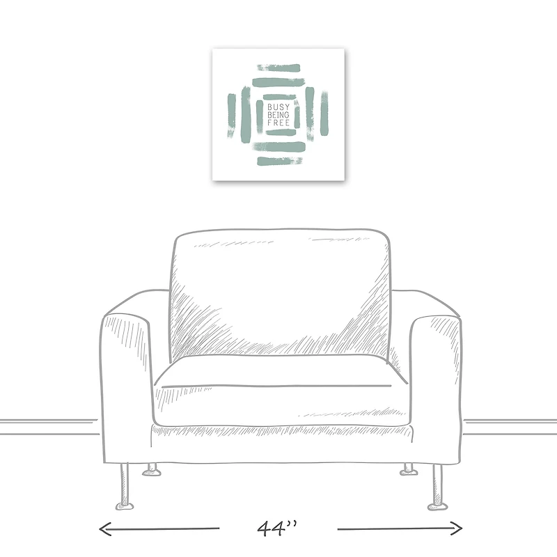 Busy Being Free Canvas Wall Art