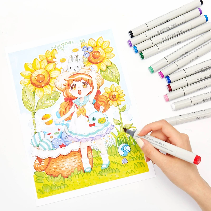 Dual Tip Jewel Tone Sketch Marker Set by Artist's Loft™