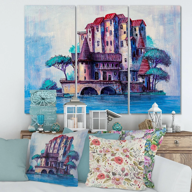 Designart - Skypscrapers By The Bridge In Ancient City