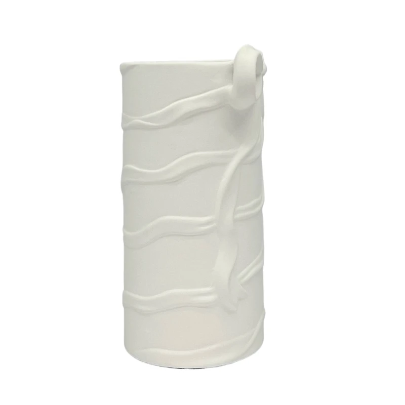 6.5" Ceramic Bow Cylinder Vase by Make Market®