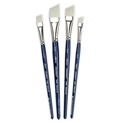 Silver Brush Limited Bristlon Short Handle Angles Brushes, Set of 4
