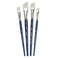 Silver Brush Limited Bristlon Short Handle Angles Brushes, Set of 4