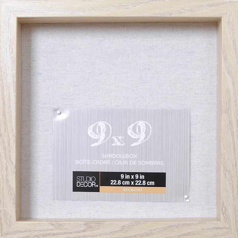 8 Pack: Blonde 9" x 9" Belmont Shadow Box by Studio Décor®