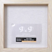 8 Pack: Blonde 9" x 9" Belmont Shadow Box by Studio Décor®