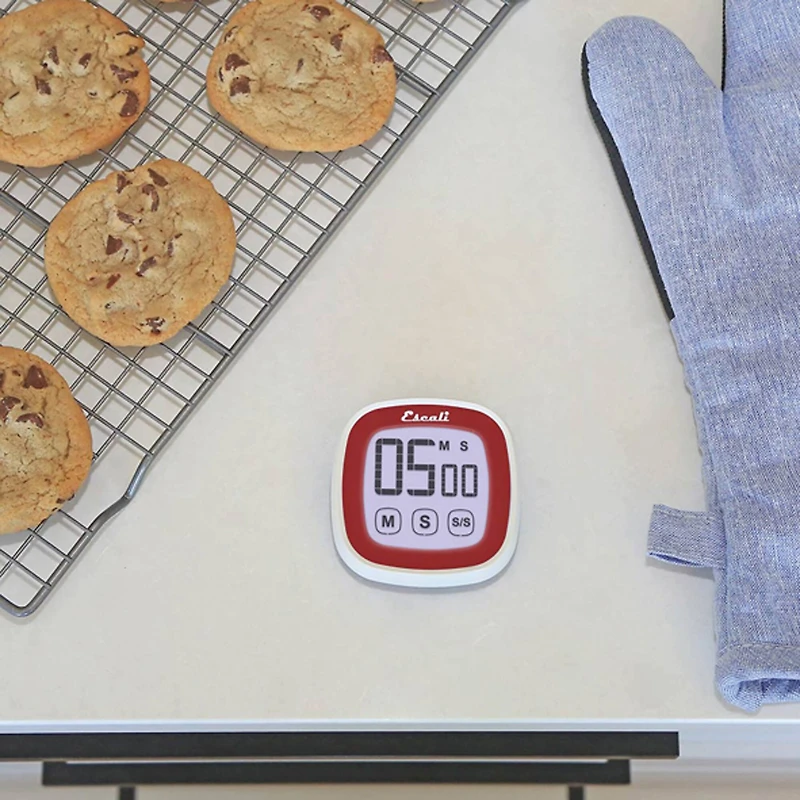 Escali Red Touch Screen Digital Timer