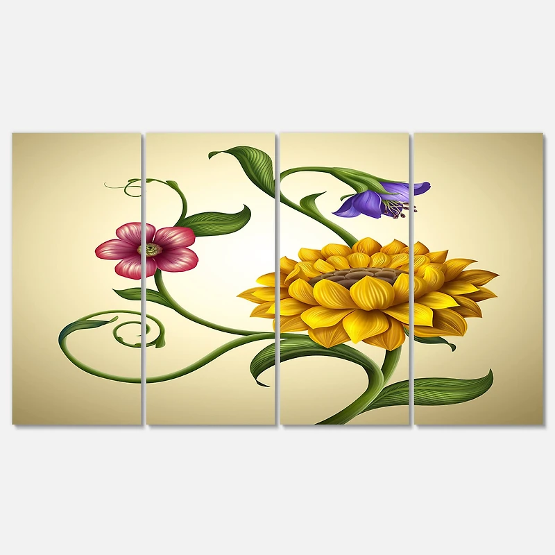 Designart - Flowers and Leaves