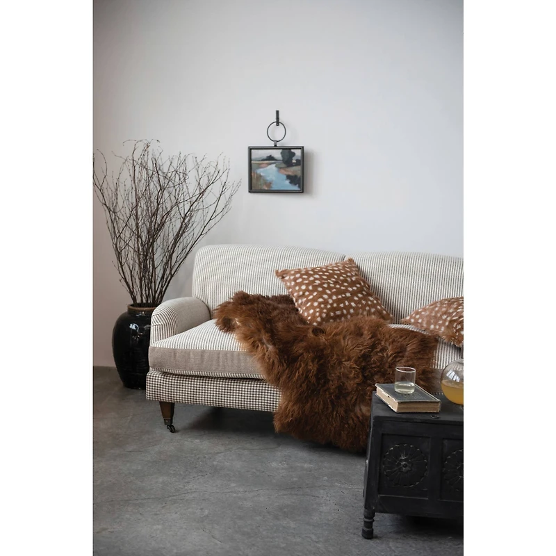 Hello Honey® 3ft. Natural Brown Fur Rug