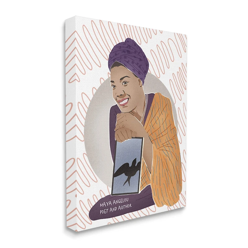 Stupell Industries Maya With Book Over Pattern Wall Art