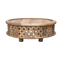 Hello Honey® Hand-Carved Mango Wood Coffee Table