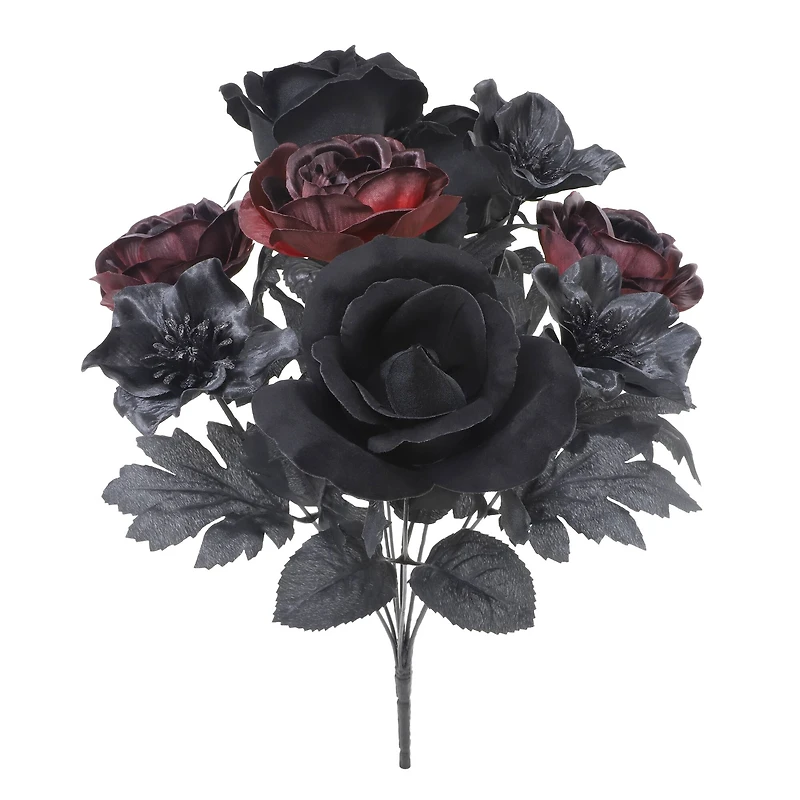 18" Black-Red Rose Bush by Ashland®