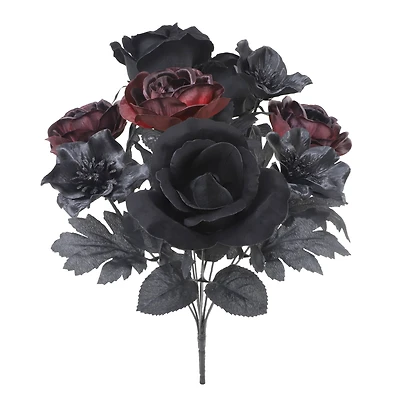 18" Black-Red Rose Bush by Ashland®