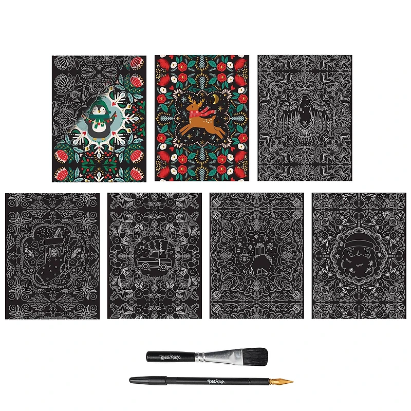 Brea Reese™ 6" x 8" Motifs Scratch Art Paper Pad