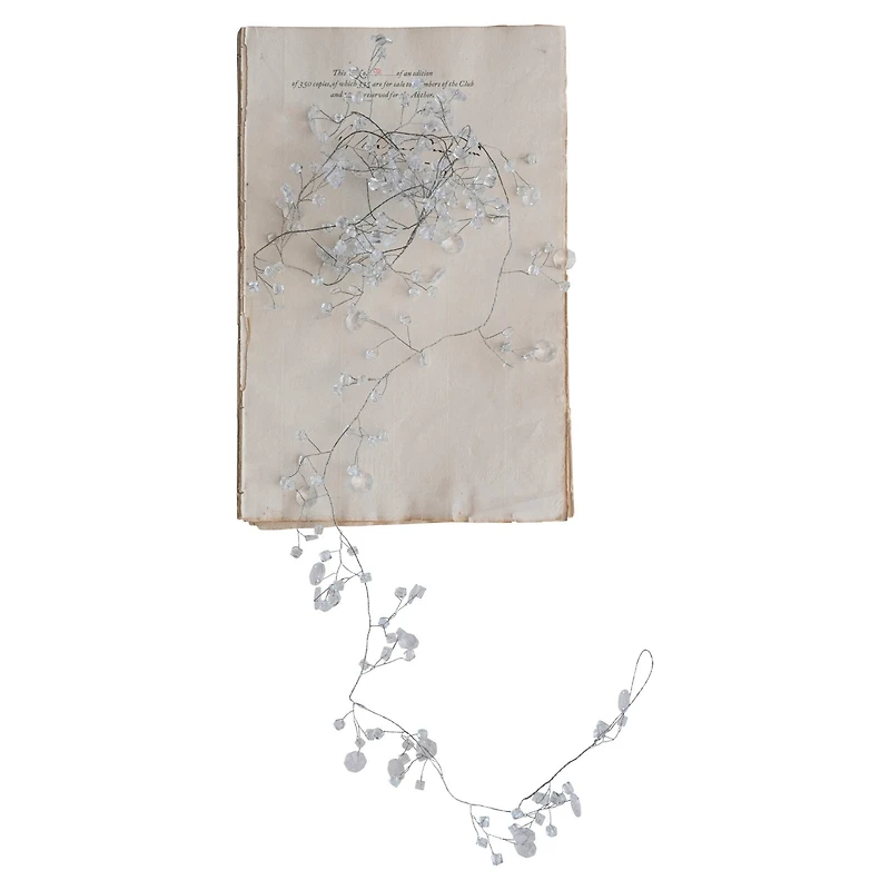 Hello Honey® 6ft. Clear Acrylic Beads & Silver Metal Garland