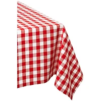 DII® 120" Red & White Checkers Tablecloth