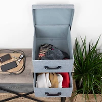 Household Essentials Stacking Storage Boxes Set