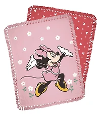 Disney® 72" Minnie Flower Field No Sew Fleece Throw Kit
