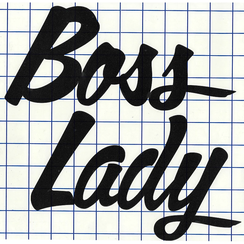 Leisure Arts® Vinyl Boss Lady Black Wall Decal