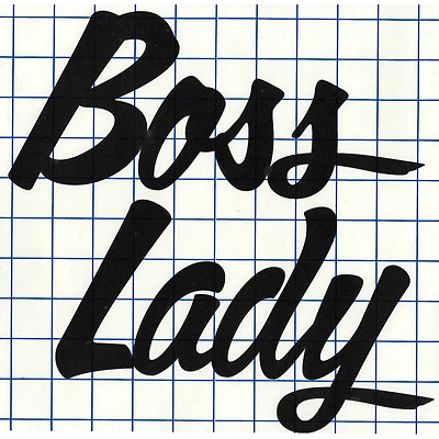 Leisure Arts® Vinyl Boss Lady Black Wall Decal