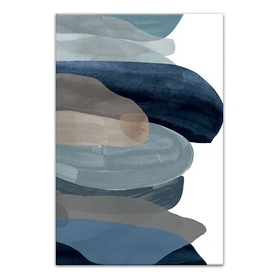 Watercolor Blues 24" x 36" Canvas Wall Art