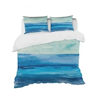 Designart 'Out to Sea' Geometric Bedding Set