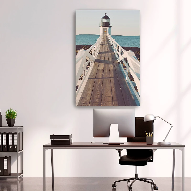 Crossing The Pier Canvas Giclee