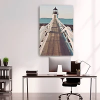 Crossing The Pier Canvas Giclee