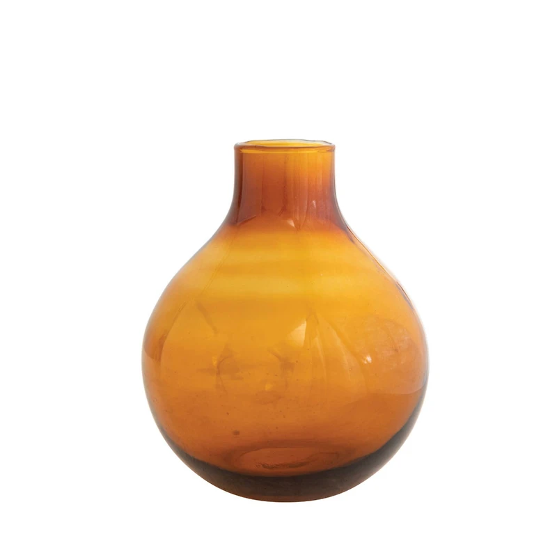 Hello Honey® Bloomingville 7.5" Amber Minimalist Glass Vase