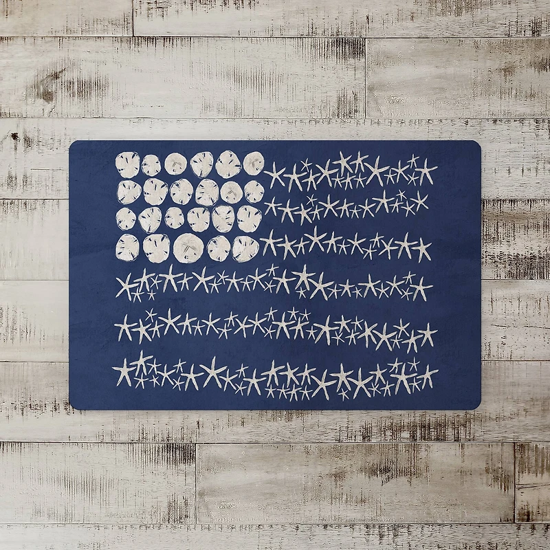 Starfish Flag Floor Mat