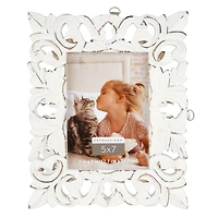 Expressions™ Whitewash Fleur-De-Lis Frame by Studio Décor®