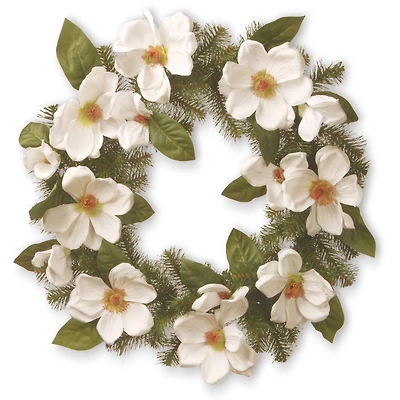 24" North Valley® Spruce Magnolia Wreath