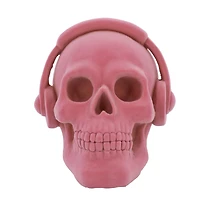 7.25" Pink Flocked Skull Tabletop Décor by Ashland®