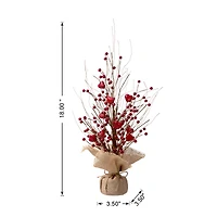 Glitzhome® 18" Valentine's Berry Heart Table Tree