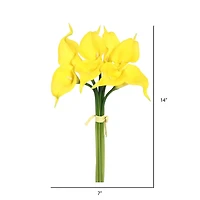 Yellow Calla Lily Artificial Bundle