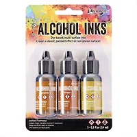 6 Packs: 3 ct. (18 total) Tim Holtz® Alcohol Ink Set, Cabin Cupboard