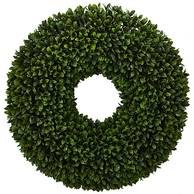 24" Green Boxwood Wreath