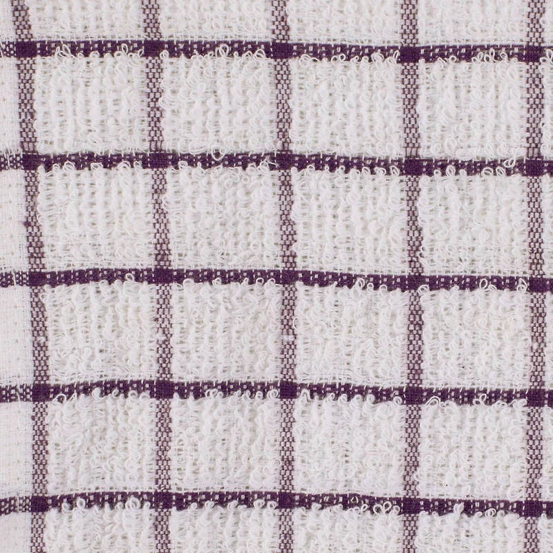 DII® Eggplant Combo Windowpane Dishcloths, 6ct.