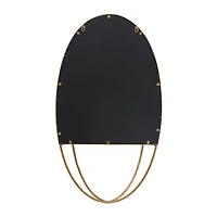 Gold Metal Glam Wall Mirror 35" x 20" x 7"