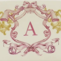 4.5" x 4" Ceramic Monogram Décor by Ashland